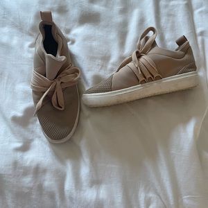 Steve Madden pink slide on sneakers